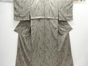 枝葉模様織出し西陣お召着物